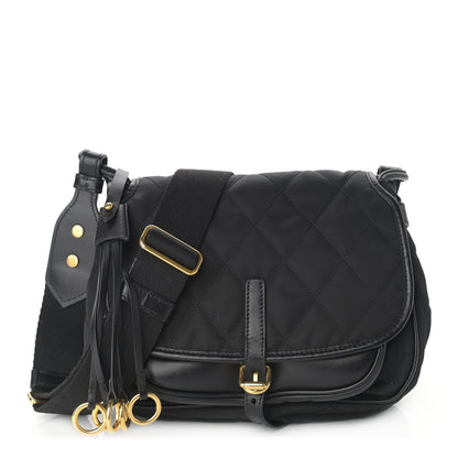 Prada Tessuto Nylon City Calfskin Quilted Crossbody Black 1 of 13