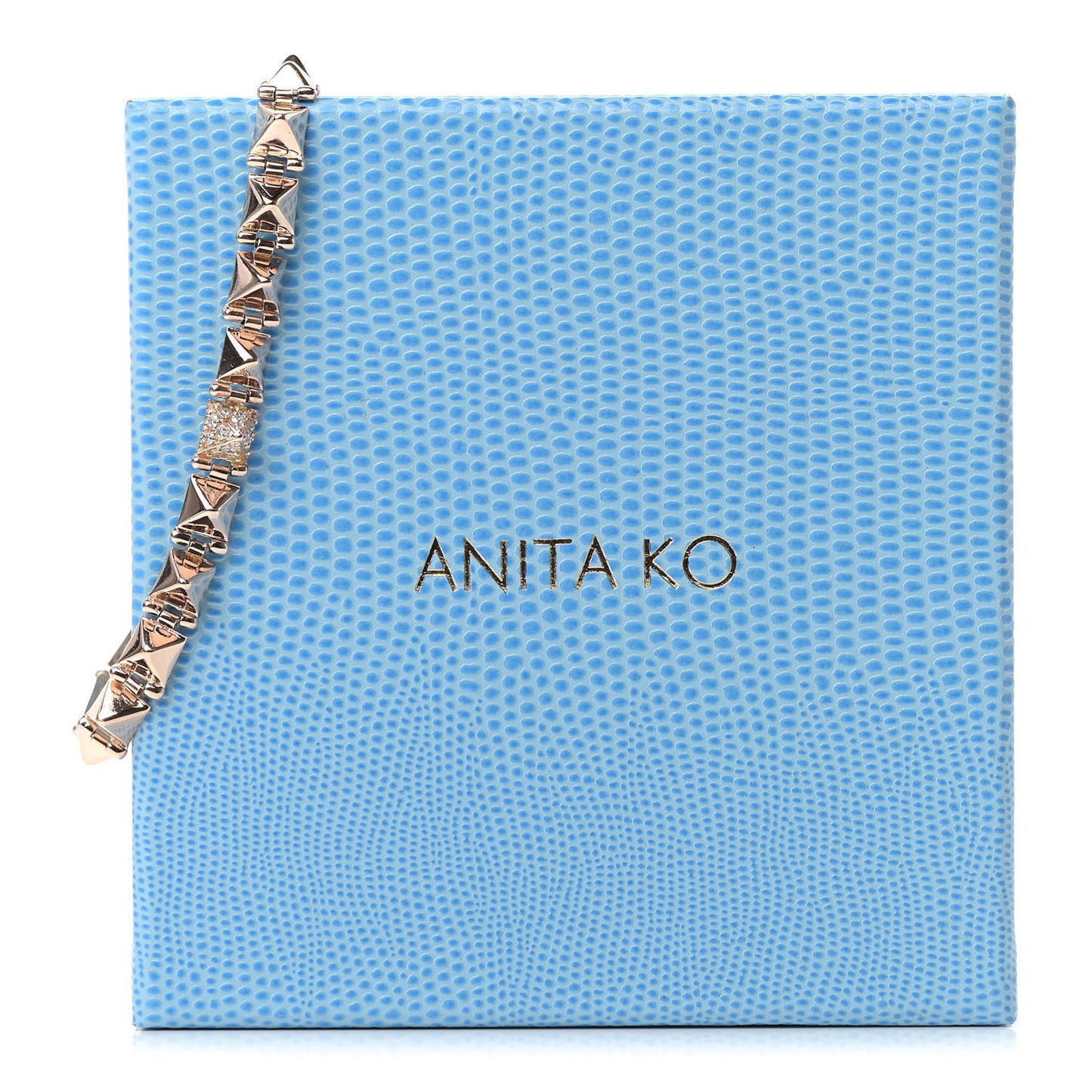 14K Rose Gold Diamond Small Spike Bracelet