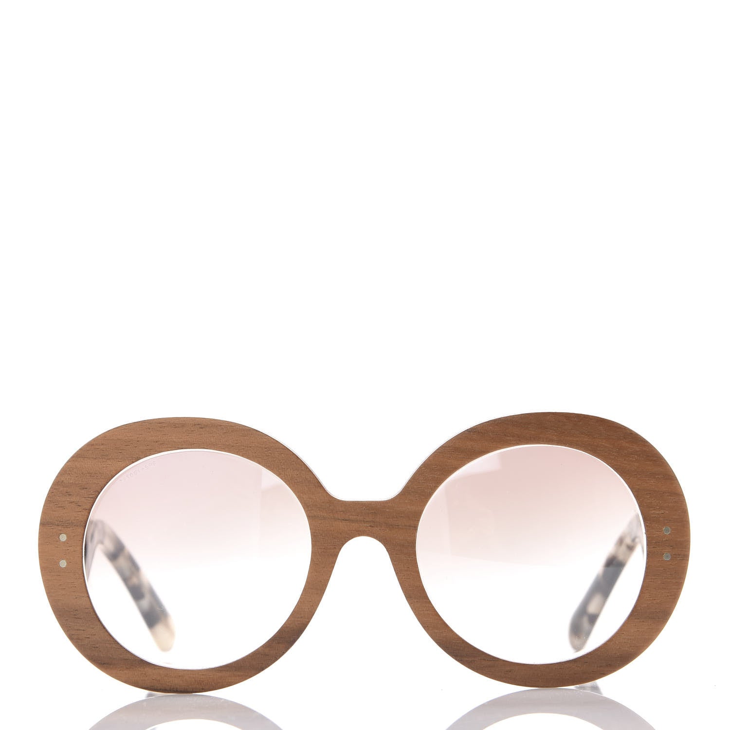 Prada Wooden Baroque Sunglasses SPR 27R Nut Canaletto 4 of 7