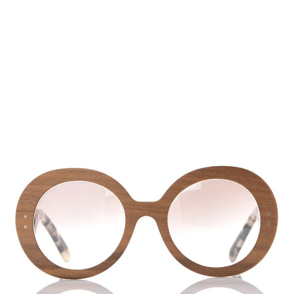 Prada Wooden Baroque Sunglasses SPR 27R Nut Canaletto 4 of 7