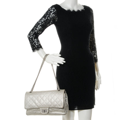 Chanel Lambskin 2.55 Reissue 227 Flap Silver 2 of 9