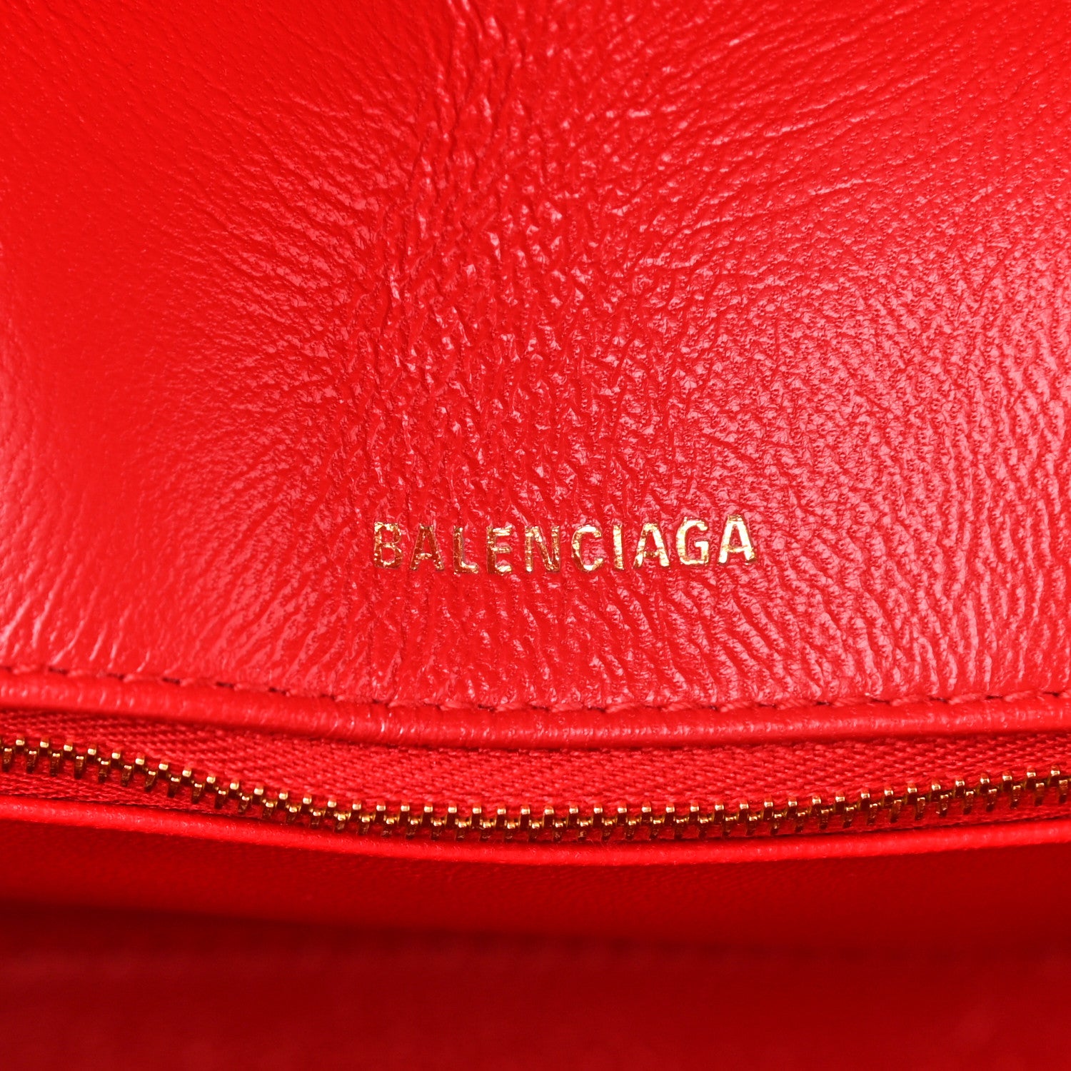 Balenciaga Nappa Calfskin Quilted Medium Touch B Shoulder Bag Bright Red 6 of 8