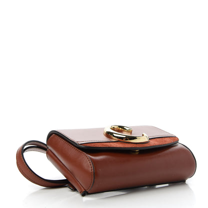 Chloe Calfskin Suede C Belt Bag Sepia Brown 4 of 10