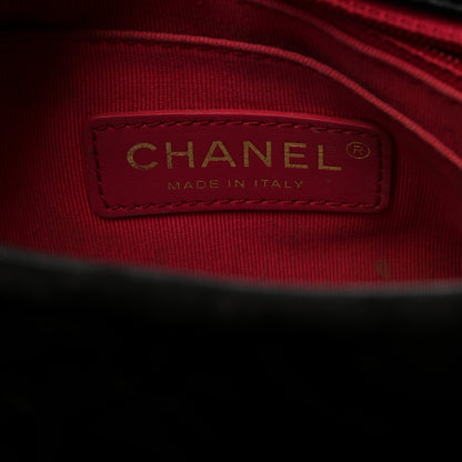 Chanel Velvet Camellia Embossed Mini Square Flap Black 7 of 12