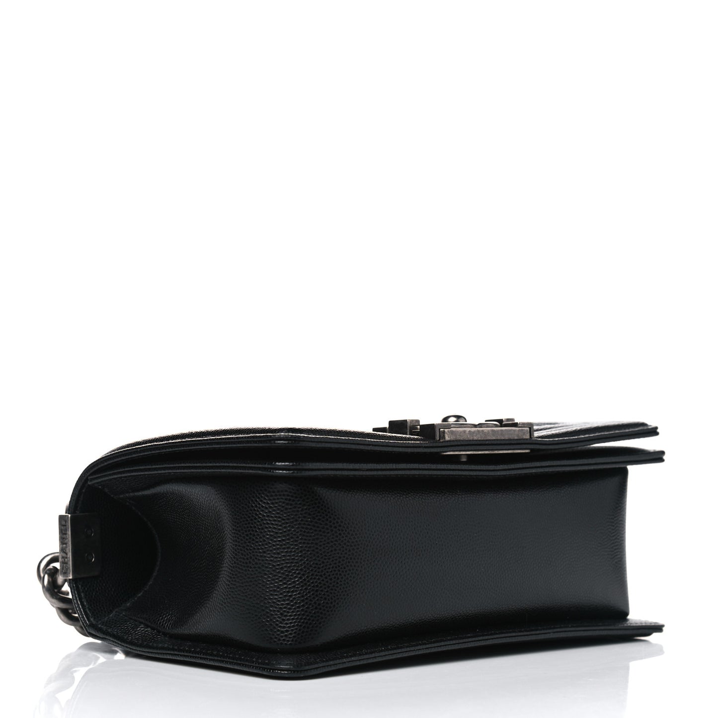 Caviar Quilted Small Boy Flap Black
