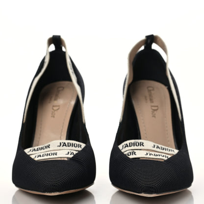 Christian Dior Technical Canvas J'Adior Ribbon Pumps 39.5 Black 2 of 10