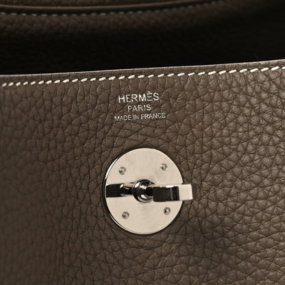 Hermes Taurillon Clemence Lindy 26 Etoupe 6 of 11