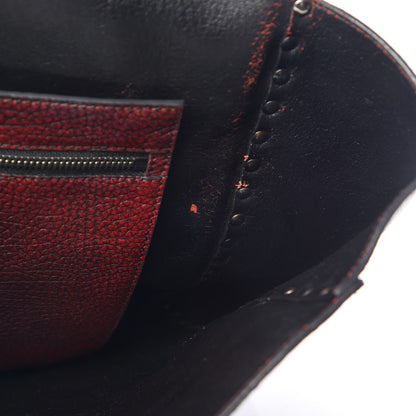Versace Grained Calfskin Palazzo Studded Backpack Rosso Nero Black 8 of 10