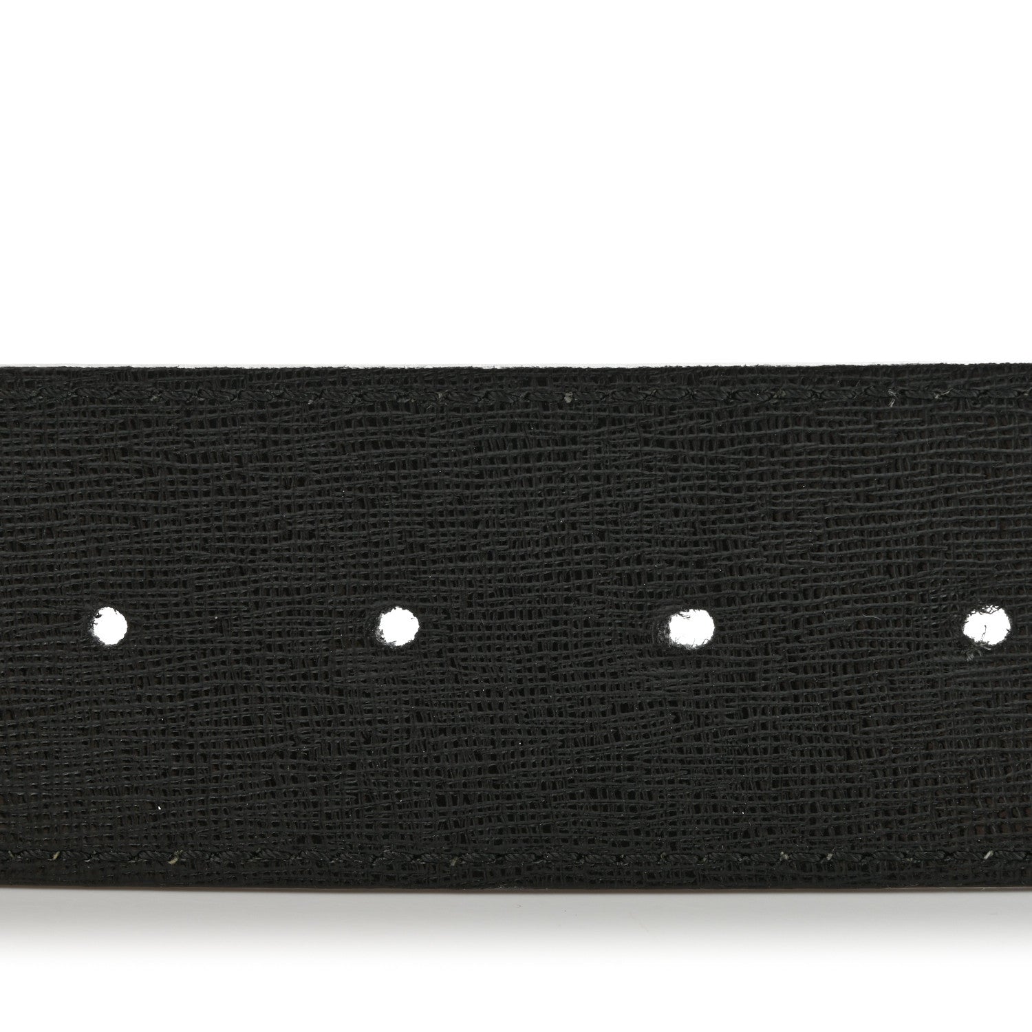 Fendi Cuoio Romano Glazed Fabric Enamel FF 1974 Reversible Belt Black Tobacco Yellow 4 of 5