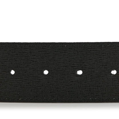 Fendi Cuoio Romano Glazed Fabric Enamel FF 1974 Reversible Belt Black Tobacco Yellow 4 of 5