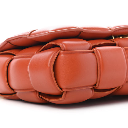 Bottega Veneta Lambskin Maxi Intreccio Padded Chain Cassette Crossbody Bag Maple 6 of 7