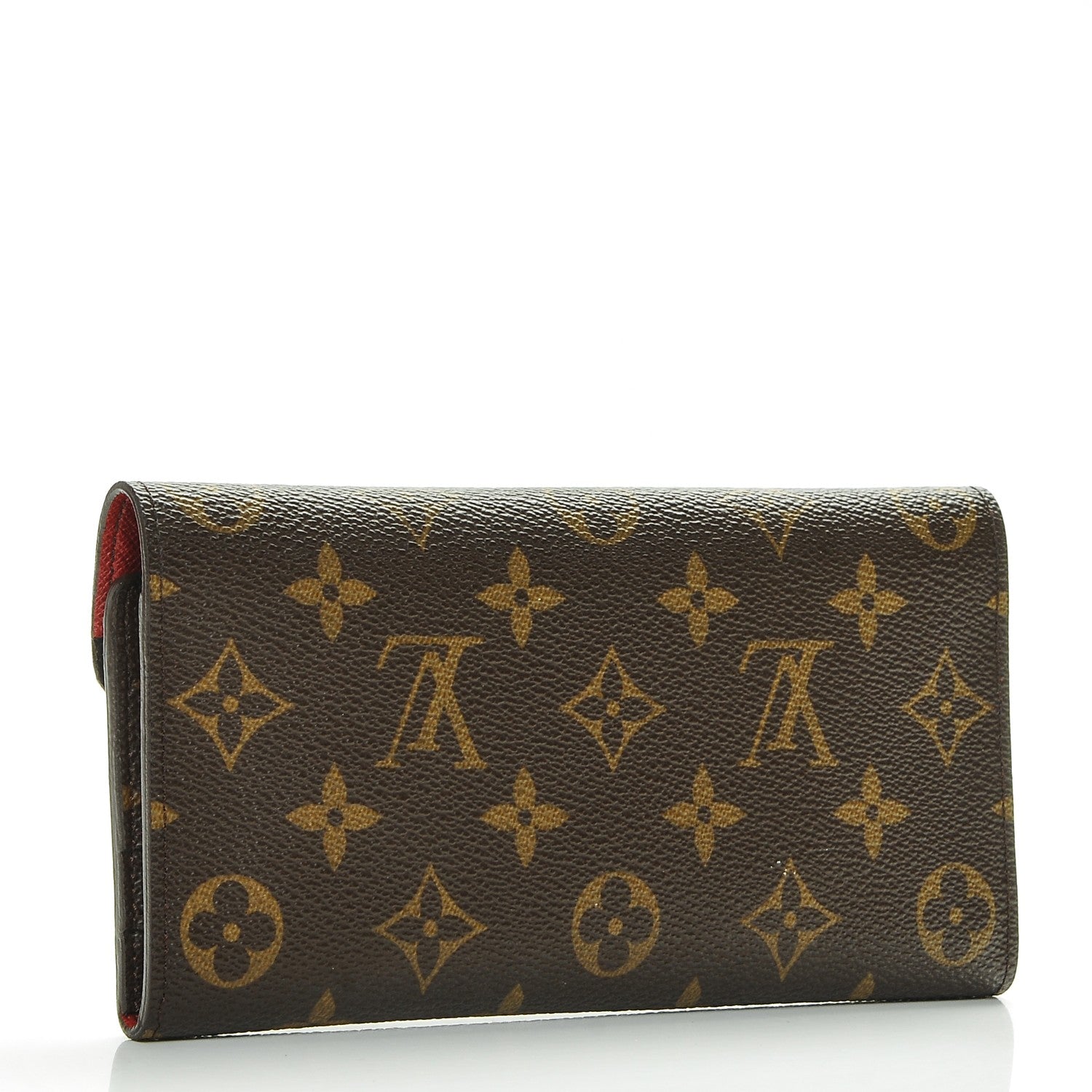 Louis Vuitton Monogram Josephine Wallet Red 3 of 8