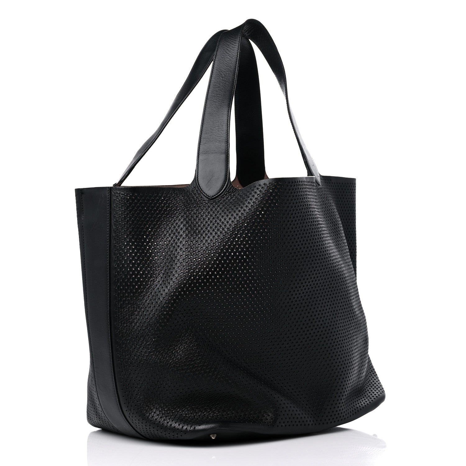 Alaia Calfskin Perforated Bag Black 3 of 16