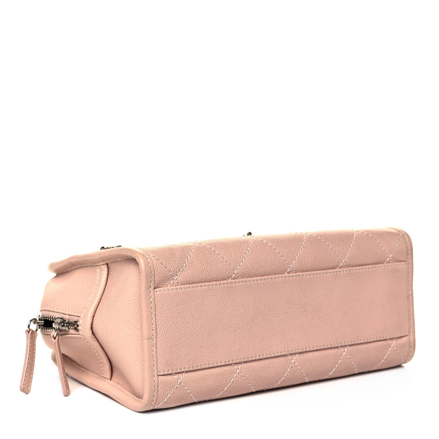 Chanel Caviar Quilted Small Deauville Bowling Bag Light Pink 4 of 10