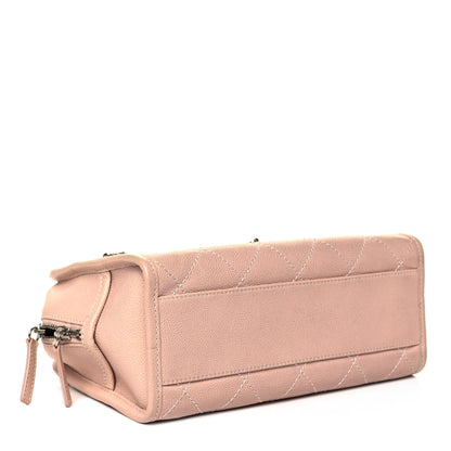 Chanel Caviar Quilted Small Deauville Bowling Bag Light Pink 4 of 10