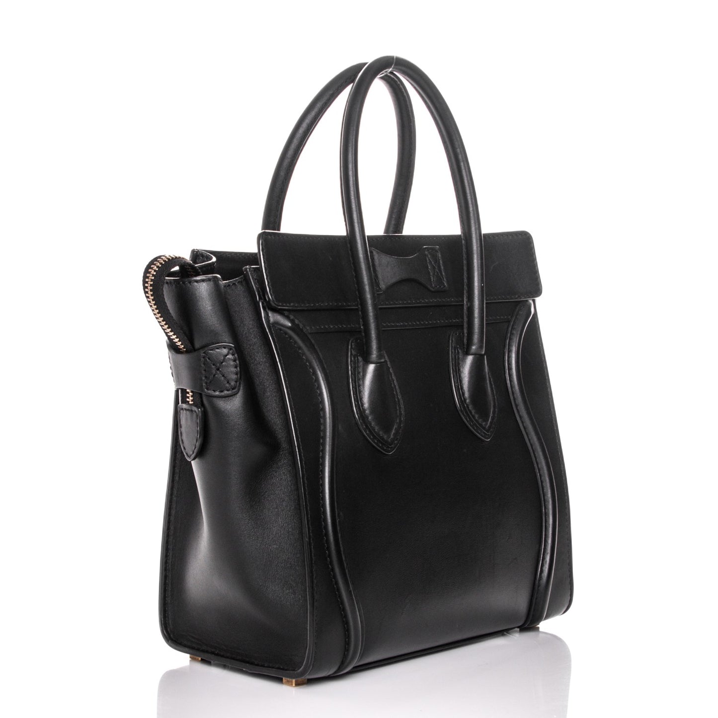 Smooth Calfskin Micro Luggage Black