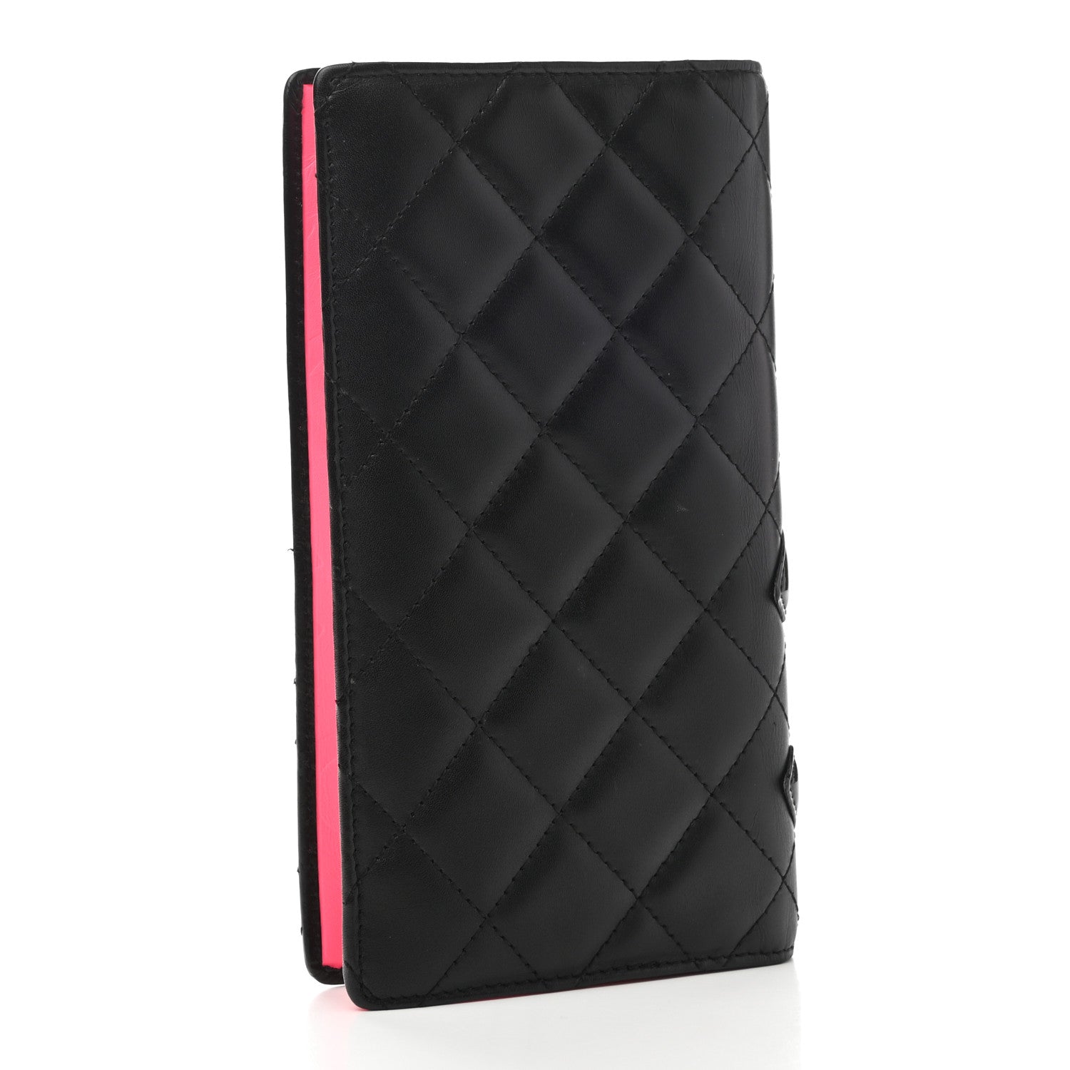 Chanel Calfskin Quilted Cambon Yen Wallet Black 3 of 12