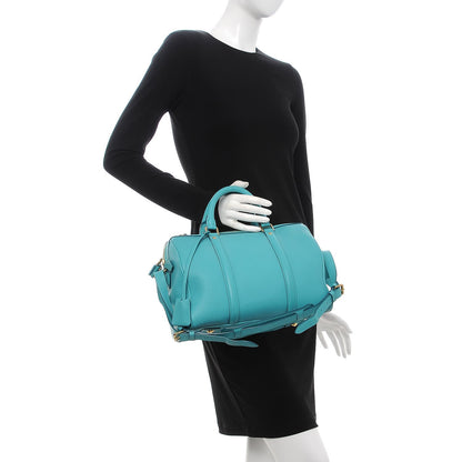Louis Vuitton Veau Cachemire SC Bag PM Turquoise 2 of 14