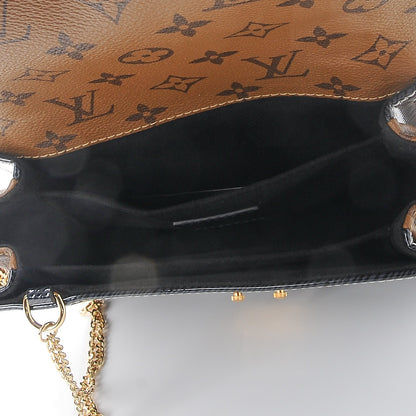 Louis Vuitton Shiny Epi Reverse Monogram Pochette Metis Mini Marine 5 of 8