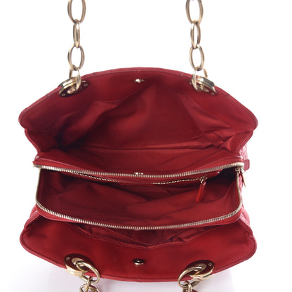 Christian Dior Lambskin Cannage Small Dior Soft Zipped Shopping Tote Red 6 of 20