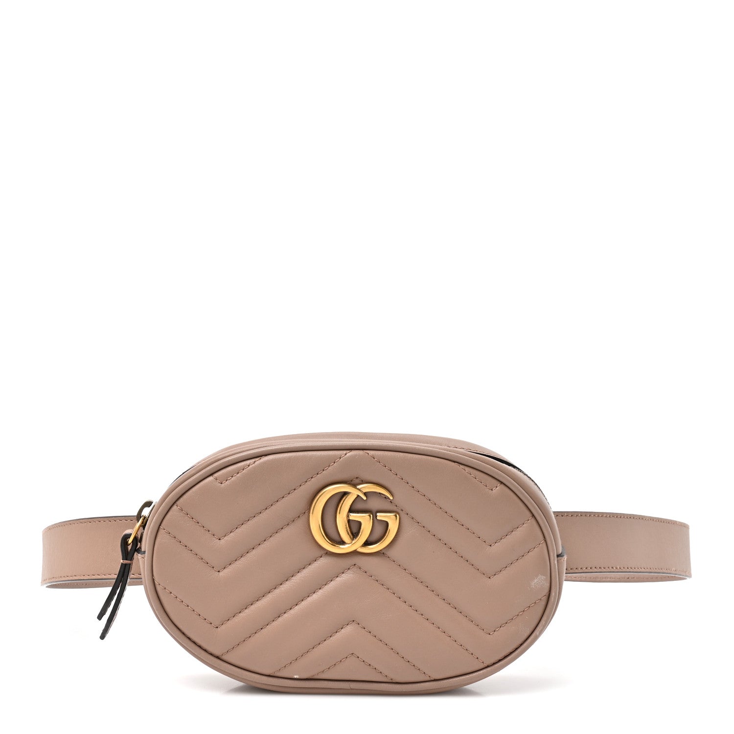 Gucci Calfskin Matelasse GG Marmont Belt Bag 95 38 95 38 Porcelain Rose 1 of 11