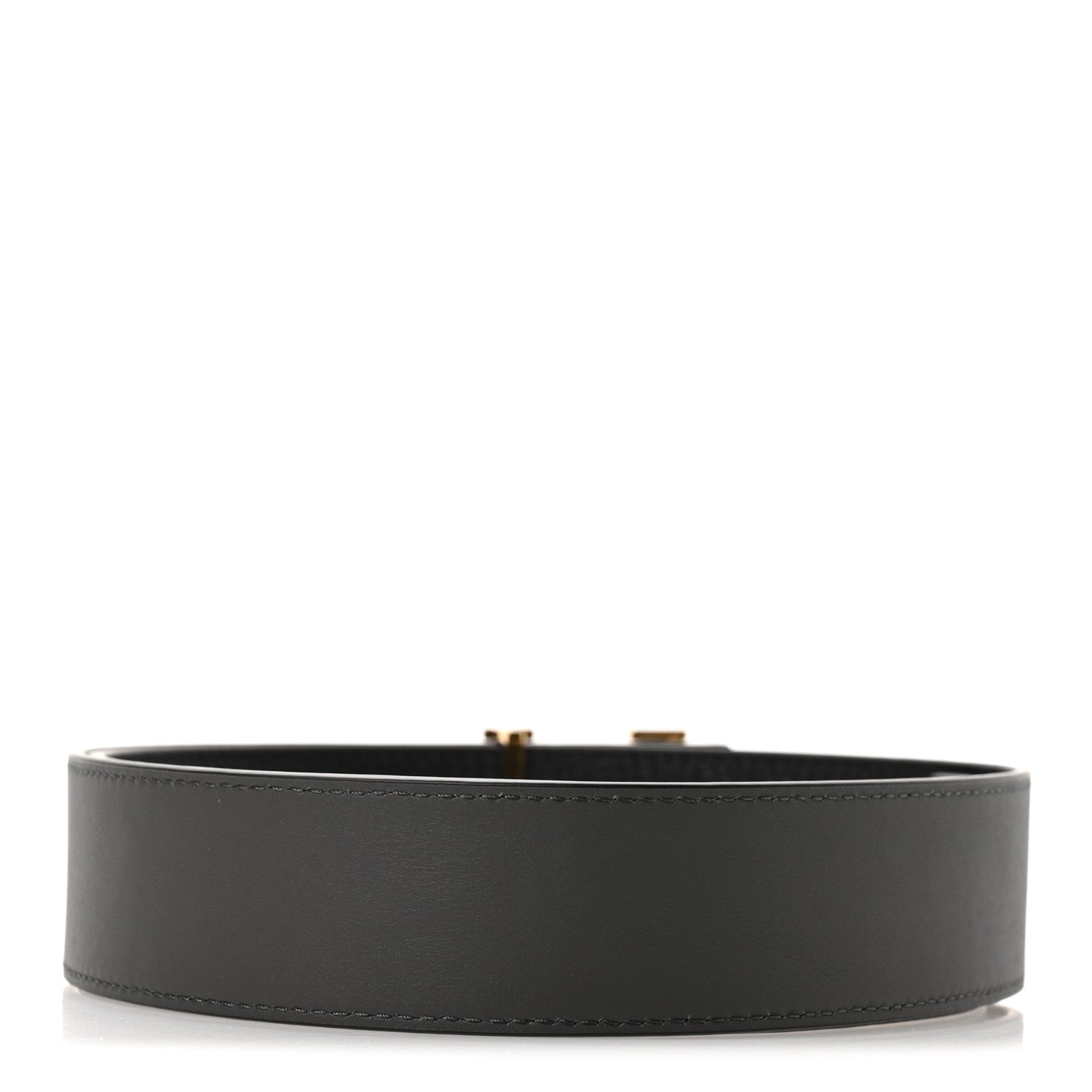 Louis Vuitton Calfskin 40mm Damier LV Initiales Reversible Belt 85 34 Gray Black 4 of 8