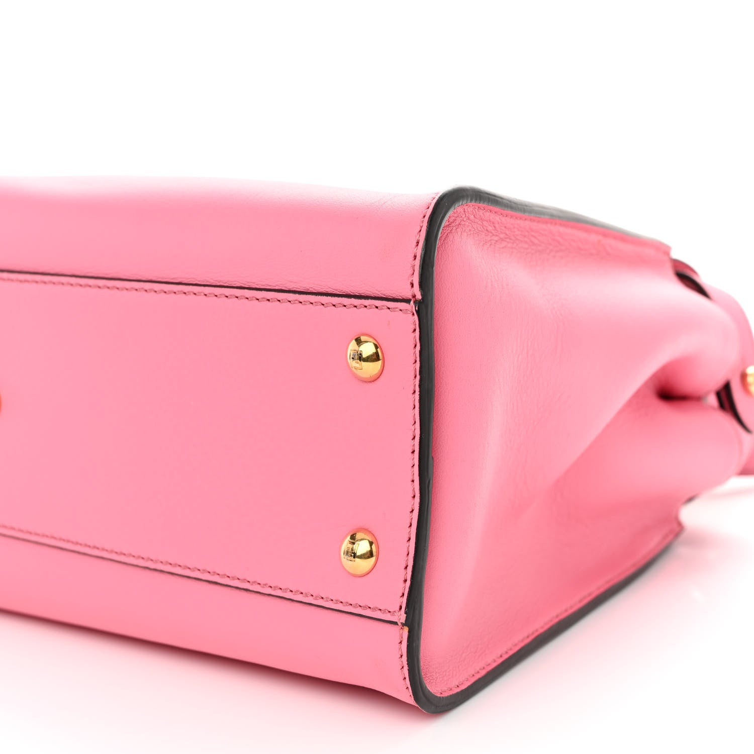 Fendi Vitello Seta Medium Peekaboo Iconic Satchel Pink 10 of 10