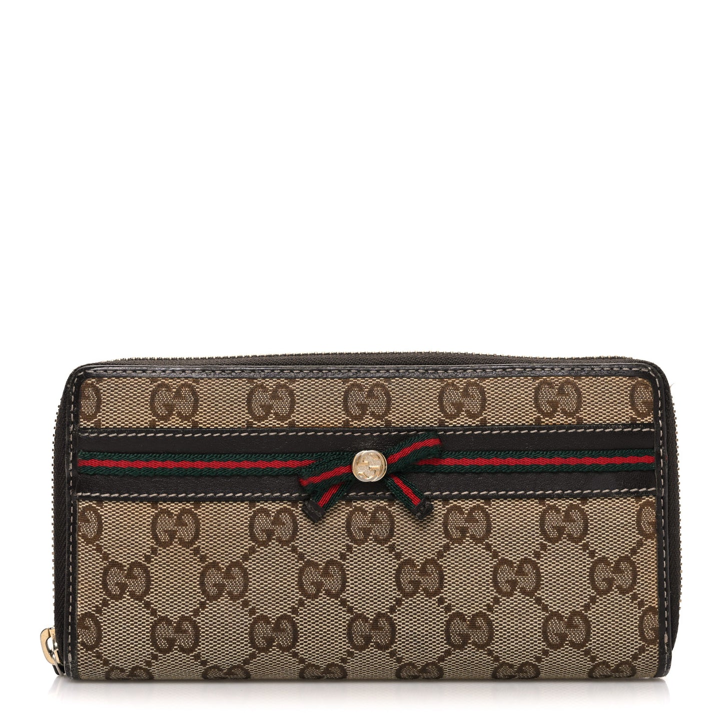 Monogram Mayfair Zip Around Wallet Dark Brown