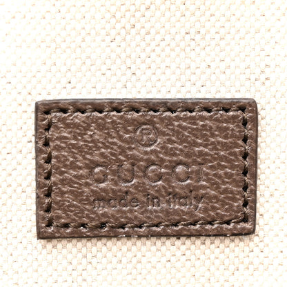 Gucci GG Supreme Monogram Textured Calfskin Small Ophidia Shoulder Tote Bag Beige Ebony New Acero 6 of 11