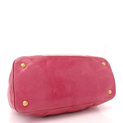 Prada Vitello Shine Shopping Satchel Peonia 4 of 23