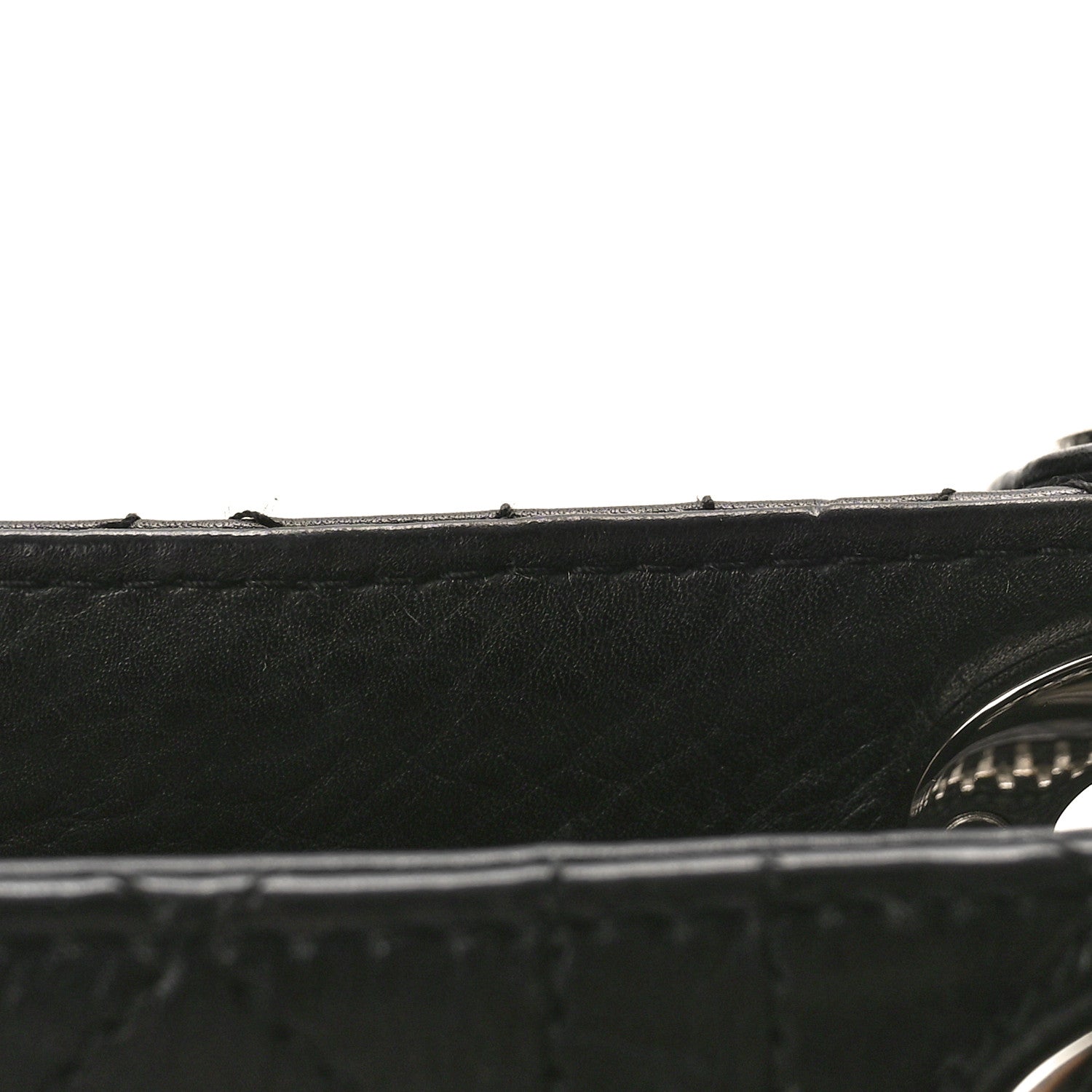 Christian Dior CHRISTIAN DIOR Calfskin Cannage Stitched Small East West Lady Dior Black 10 of 10