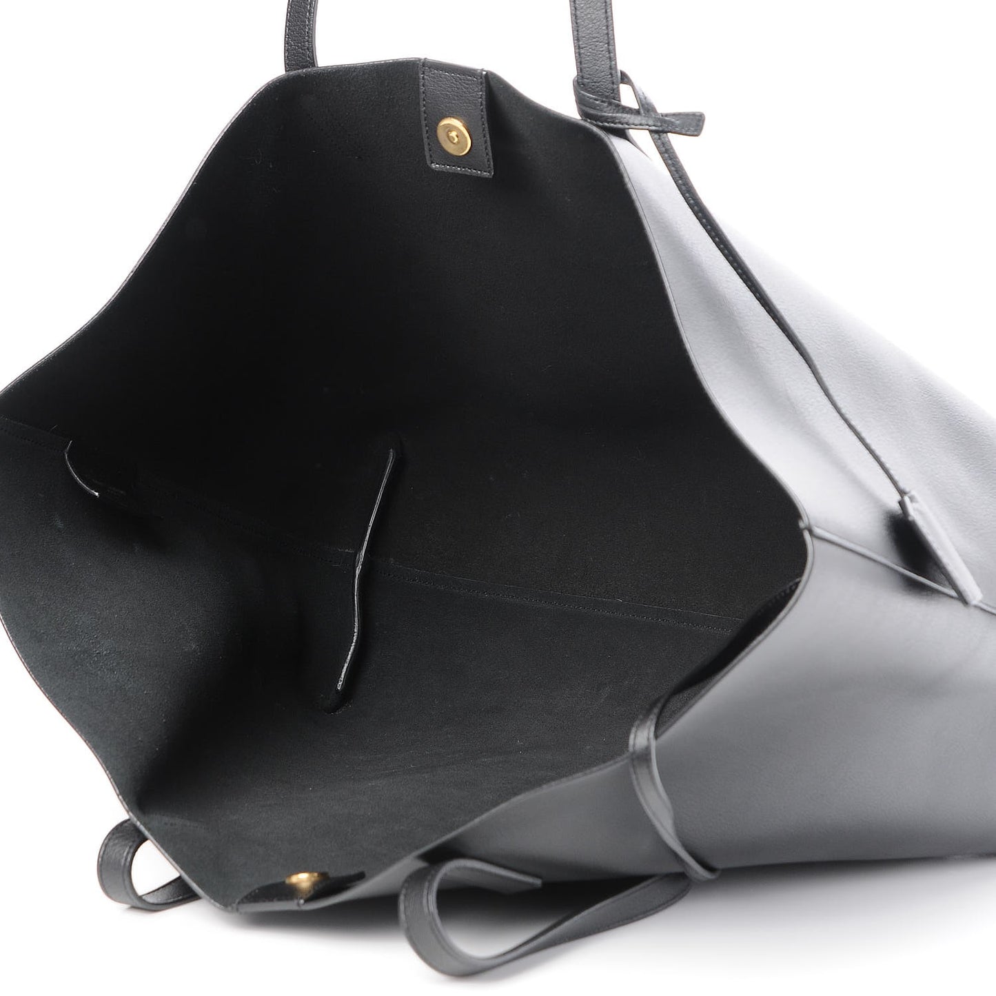 Calfskin Large Shopping Tote Black