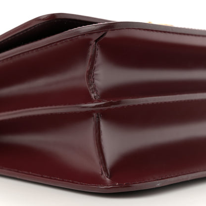 Burberry Calfskin Monogram Embossed Small TB Chain Bag Oxblood 8 of 9
