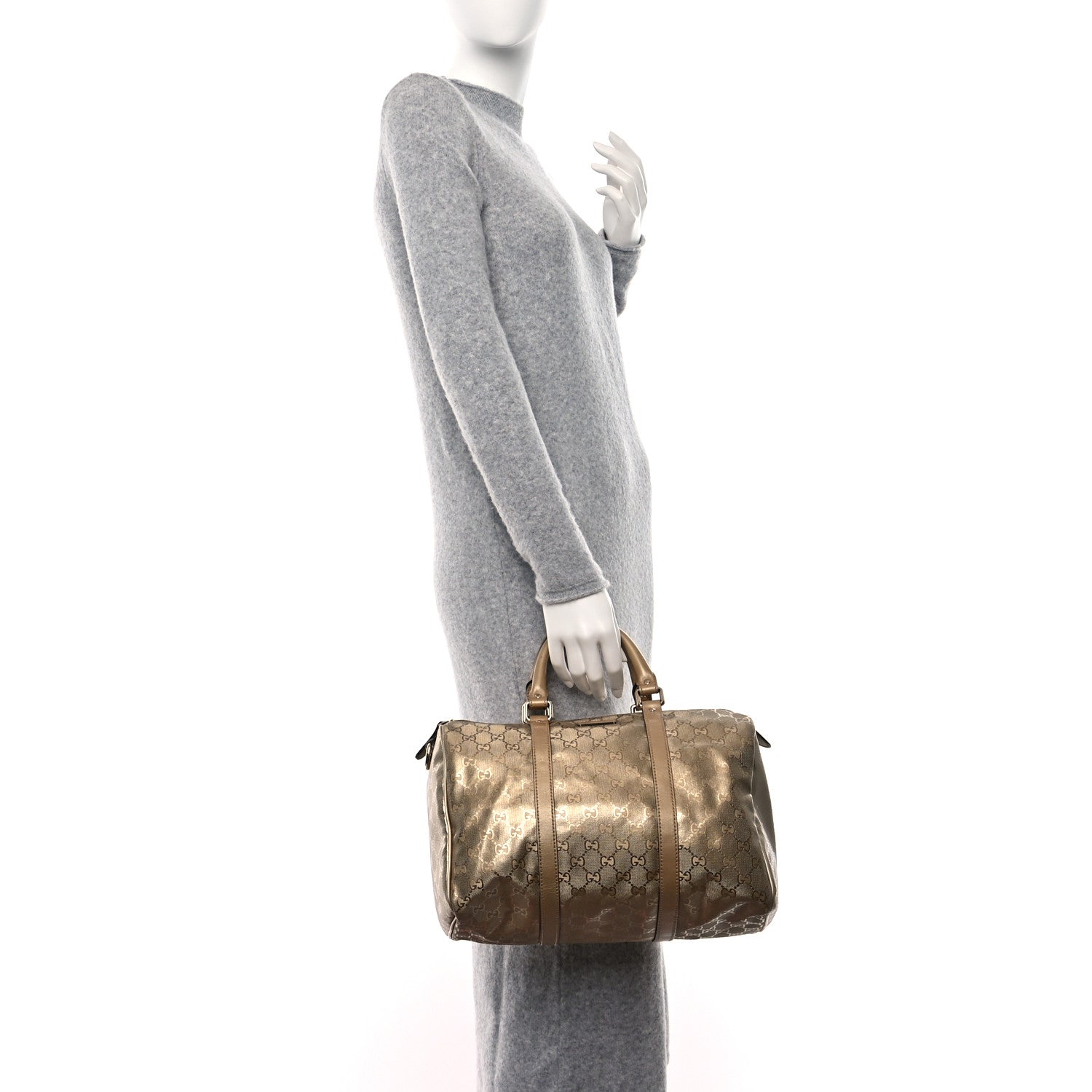 Gucci Imprime Monogram Medium Joy Boston Champagne 2 of 13