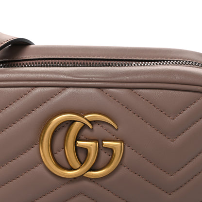 Gucci Calfskin Matelasse Small GG Marmont Chain Shoulder Bag Porcelain Rose 7 of 10