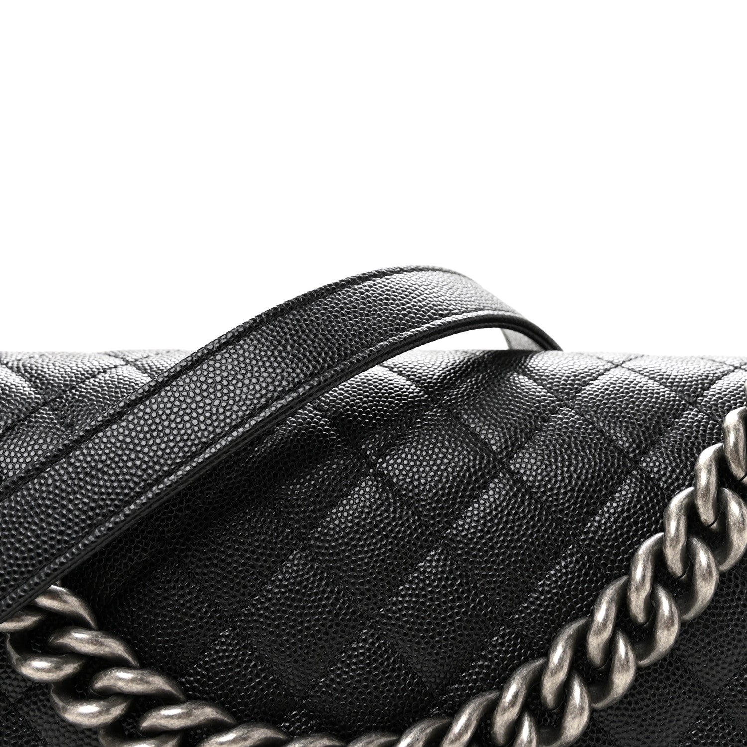 Chanel Caviar Quilted Medium Boy Flap Black 8 of 11