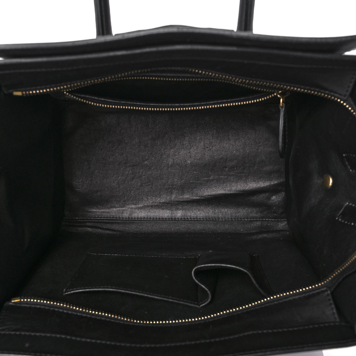 Celine Satin Calfskin Suede Mini Tri-Color Luggage Seashell 5 of 13