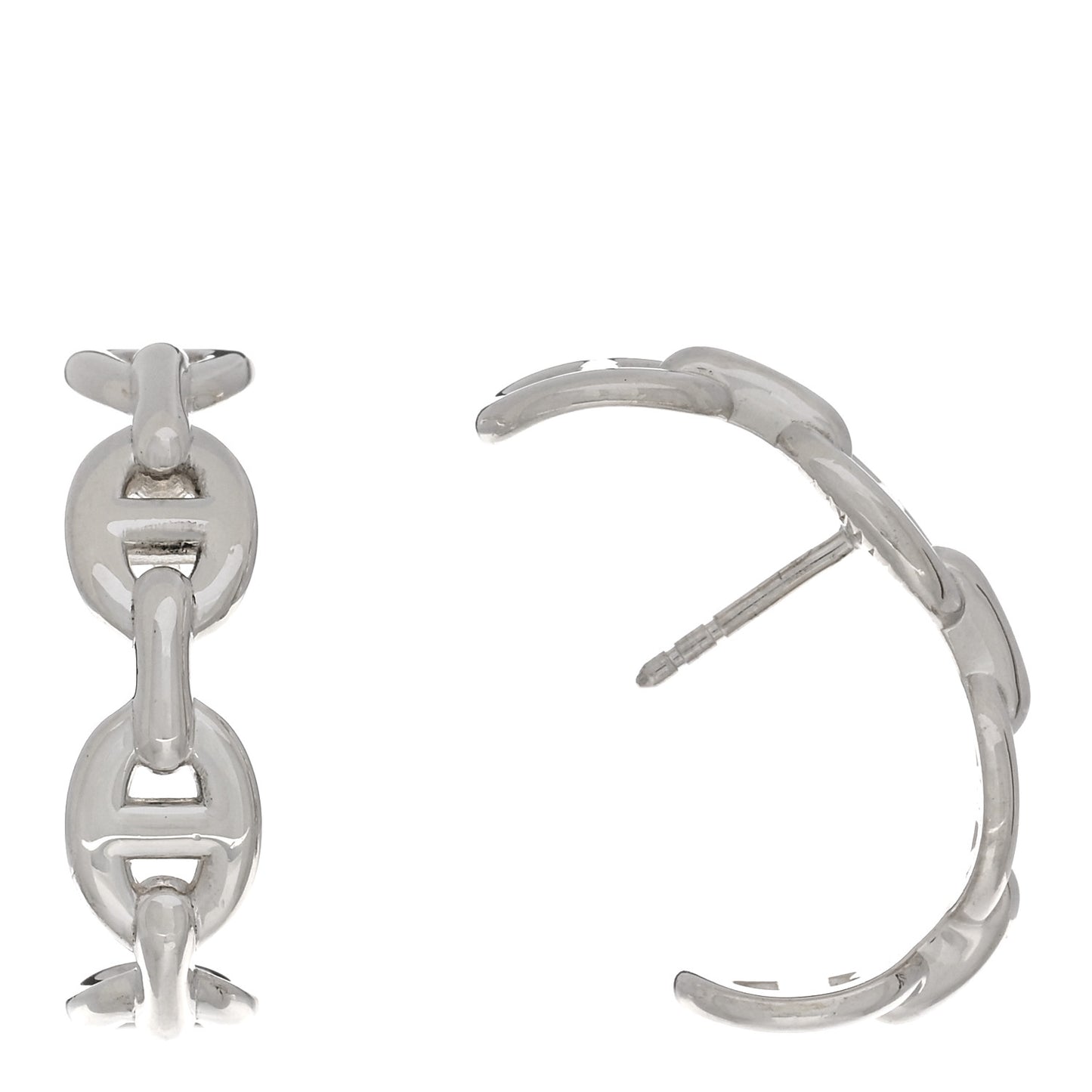Sterling Silver Chaine D'Ancre Enchainee Climber Earrings