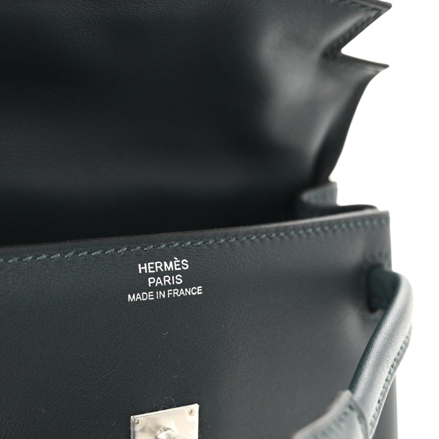 Hermes Swift Quelle Idole Kelly Doll Handbag Vert Cypress Vert Bosphore 11 of 21