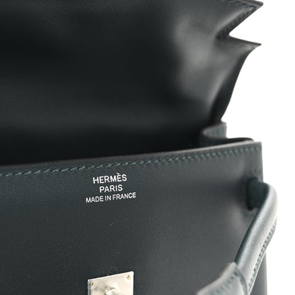 Hermes Swift Quelle Idole Kelly Doll Handbag Vert Cypress Vert Bosphore 11 of 21
