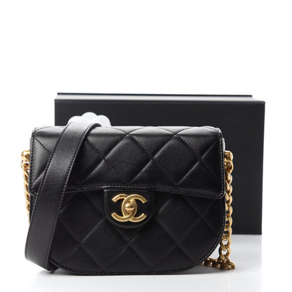 Chanel Calfskin Quilted Moon Messenger Black 11 of 11