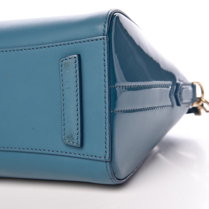 Givenchy Calfskin Patent Mini Antigona Petrol Blue 10 of 12