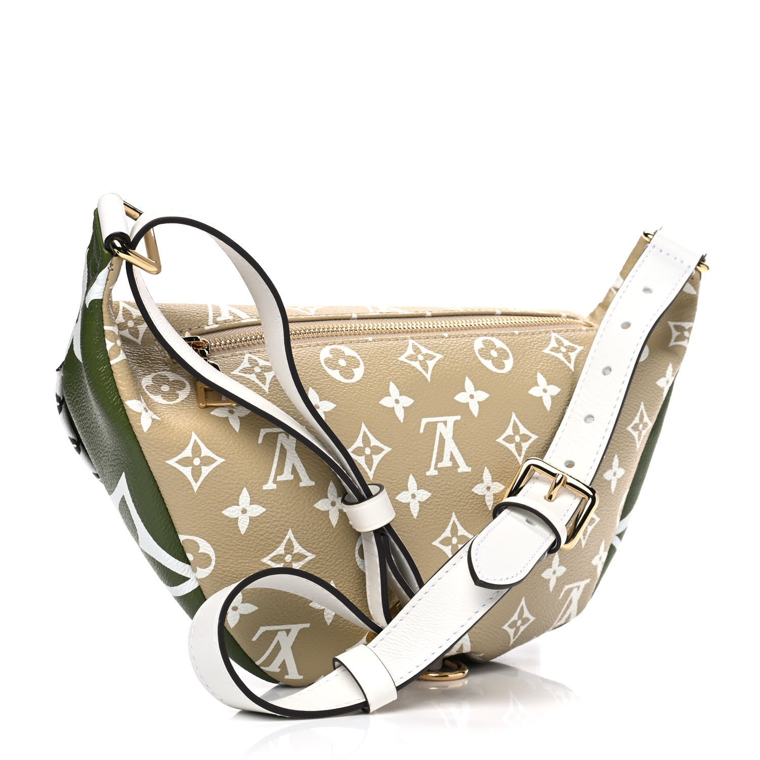 Louis Vuitton Monogram Giant Bumbag Kaki Beige 2 of 4