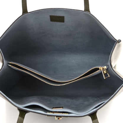 Louis Vuitton Grained Calfskin Lockme Shopper Kaki 5 of 13