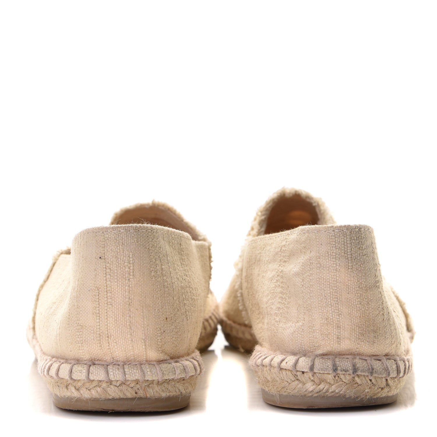 Chanel Canvas CC Espadrilles 40 Ecru Black 5 of 11