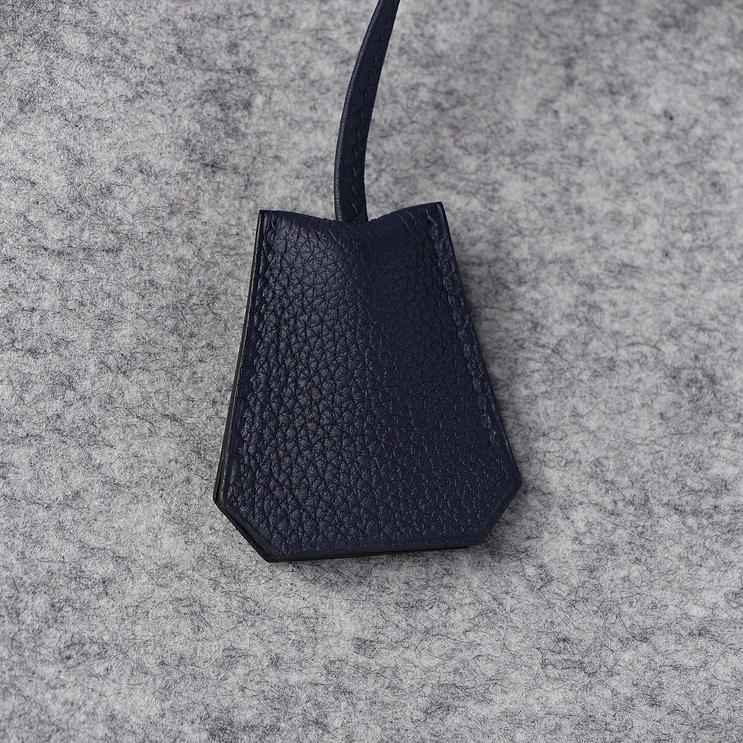 Hermes Togo Todoo Feutre HAC Birkin 40 Gris Clair Bleu Nuit 30 of 32