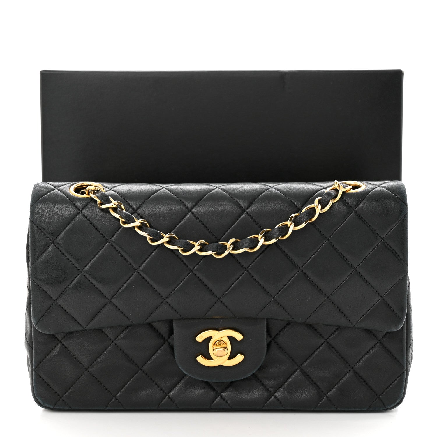 Chanel Lambskin Quilted Small Double Flap Black 14 of 14