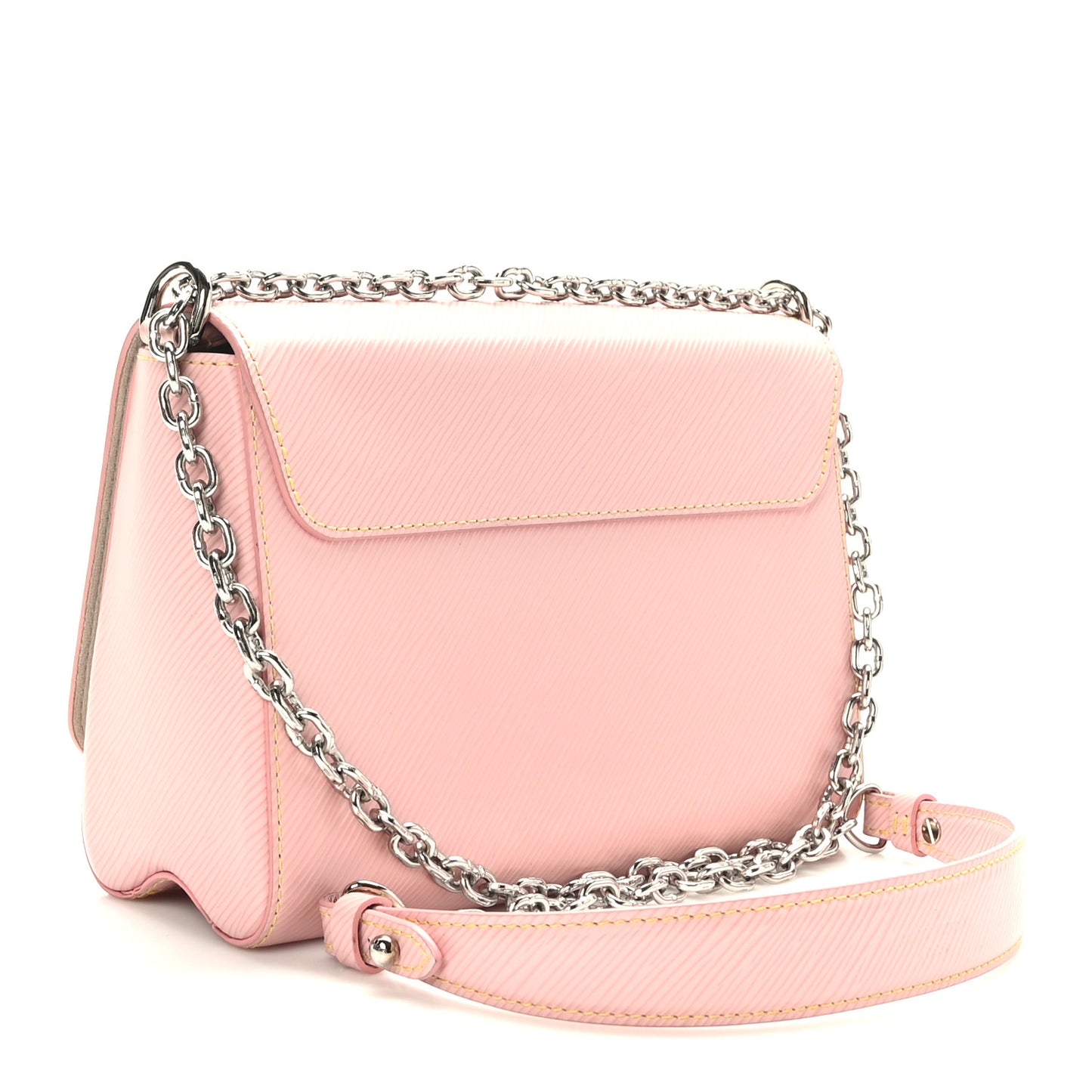 Epi Twist Shoulder Bag MM Rose Ballerine