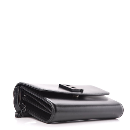Balenciaga Smooth Calfskin B Wallet on Chain Black 5 of 12