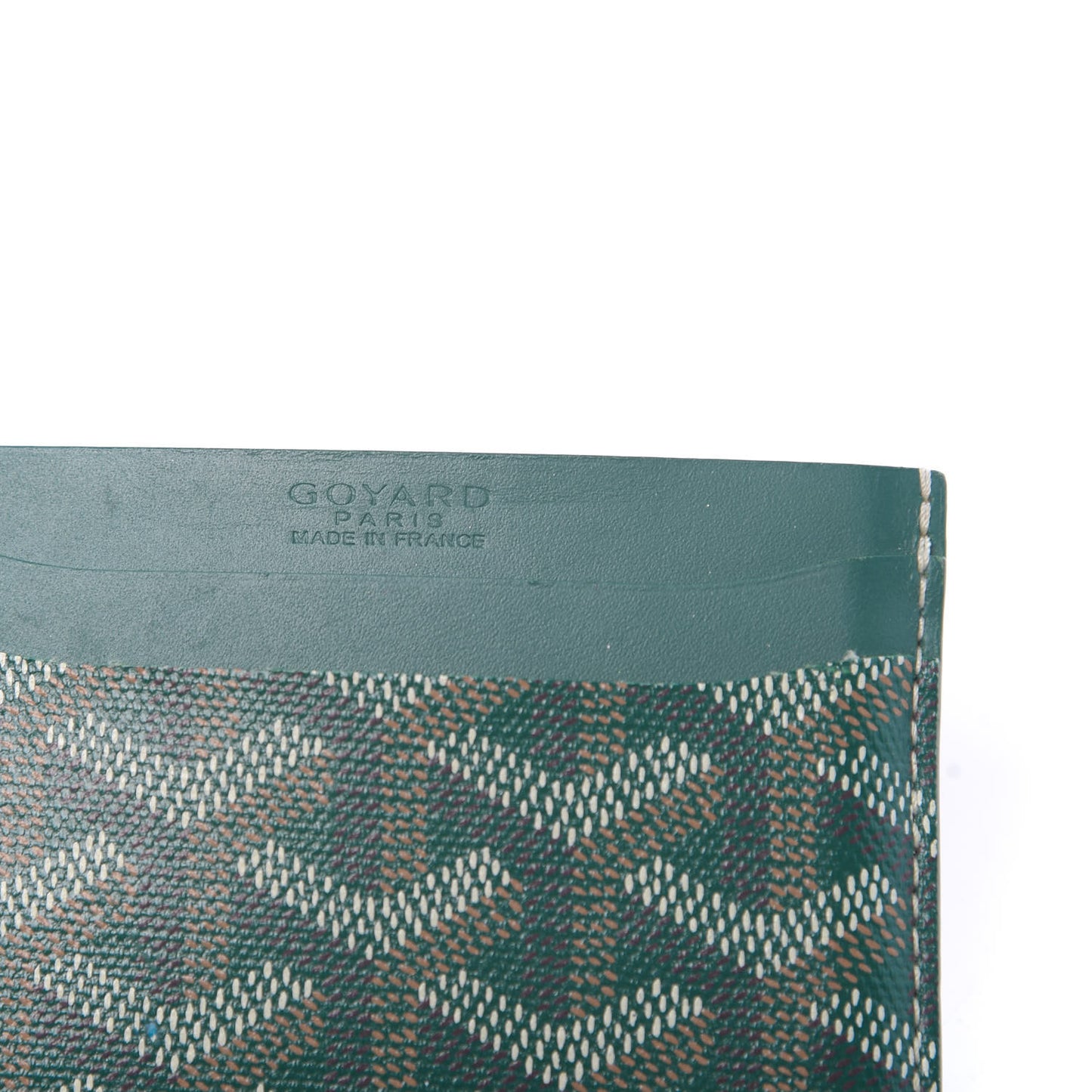 Goyardine Saint Sulpice Card Holder Green